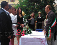PATTI – Primo matrimonio nella storia celebrato nella  Villa Comunale di Patti Umberto I°(Foto)