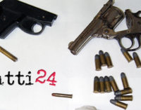 PATTI – Ritrovate pistole e cartucce in una busta di plastica fra i massi di Valle Tindari