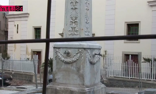 PATTI – Completati i lavori in piazza Niosi e vie adiacenti. Rimane il restauro della storica ”Fontana del Calice”