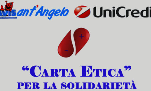 SANT’ANGELO DI BROLO – Sarà presentata lunedì 9 febbraio la convenzione tra UniCredit e AVIS Comunale Sant’Angelo, inserita nel progetto ”Carta Etica”