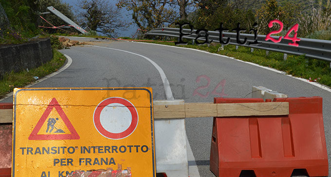 TINDARI – Frana, l’Anas annuncia: ”lunedì 23 marzo riapertura della 113”. Ma dei rocciatori nemmeno l’ombra