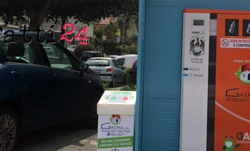 PATTI – Il Comune di Patti punta sul riciclaggio. Attivato nuovo Ecopoint in piazza Saggio