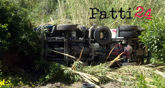 PATTI – Incidente mortale sull’A20,  autocisterna priva di controllo sfonda il guardrail e precipita nel giardino di un’abitazione