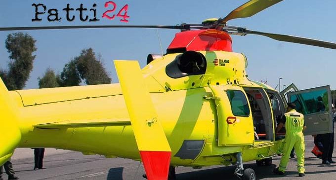 LIPARI – Maltempo, elicottero del 118 a Lipari per trasportare d’urgenza a Milazzo una gestante di 35 anni