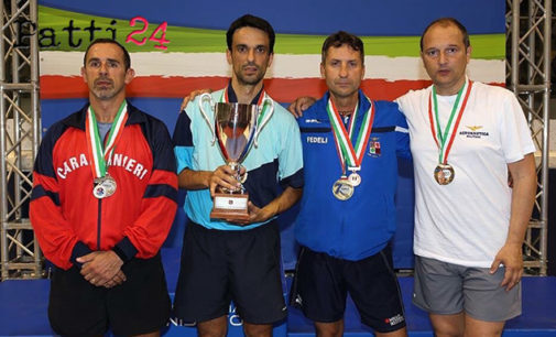 MESSINA – Marcello Arcigli, impiegato civile della Marina Militare, campione italiano interforze di Tennistavolo