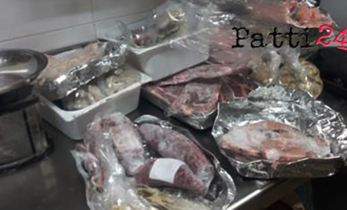 BARCELLONA P.G. – Controlli dei Carabinieri con i Nas, denunce per tre titolari di esercizi di ristorazione, sequestrati 22 kg di alimenti