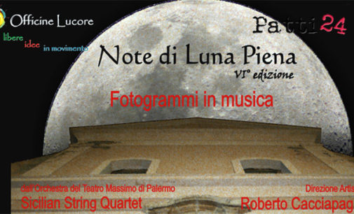 GIOIOSA MAREA – Quartetto d’archi, il 12 agosto rassegna musicale “Note di Luna Piena”