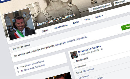 SANTA MARINA SALINA – Revocate le misure cautelari al sindaco Lo Schiavo, su Facebook ”…..Arieccomi!!!” e numerosissimi ”mi piace”