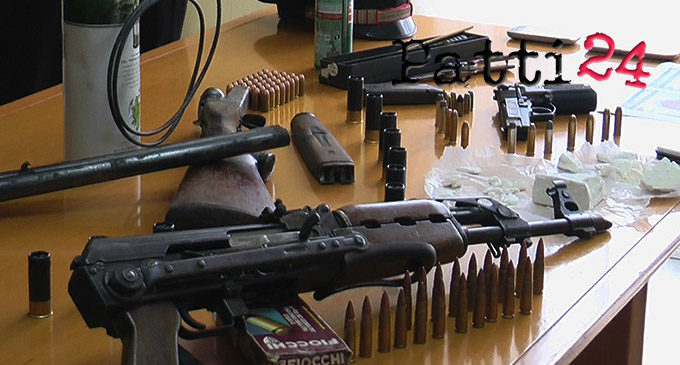 BARCELLONA POZZO DI GOTTO – Armi, munizioni da guerra e droga , 2 arresti – Le Foto – Aggiornamento