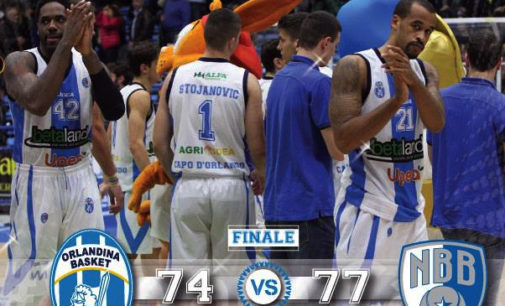 CAPO D’ORLANDO – L’Orlandina Basket sconfitta per 3 punti dal Brindisi, è la 5ª di fila