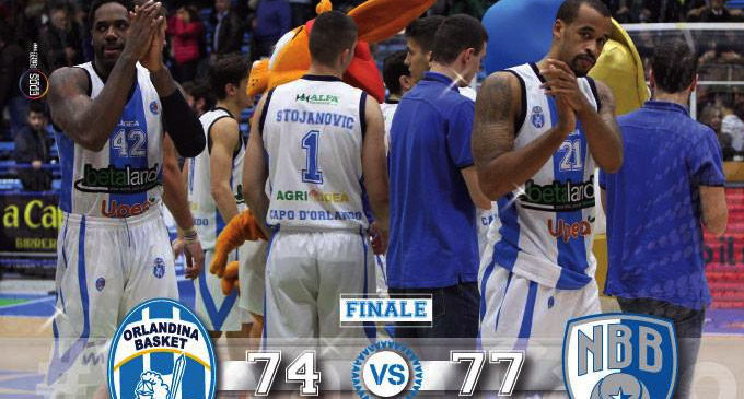 CAPO D’ORLANDO – L’Orlandina Basket sconfitta per 3 punti dal Brindisi, è la 5ª di fila