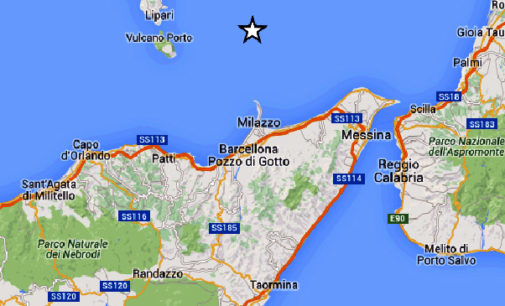 MILAZZO – Lieve sisma di magnitudo 3.1 questa notte alle 02:06:11 a 20 km da Milazzo e 37 da Messina