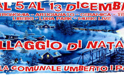 PATTI – Torna in Villa Umberto I il “Villaggio di Natale”