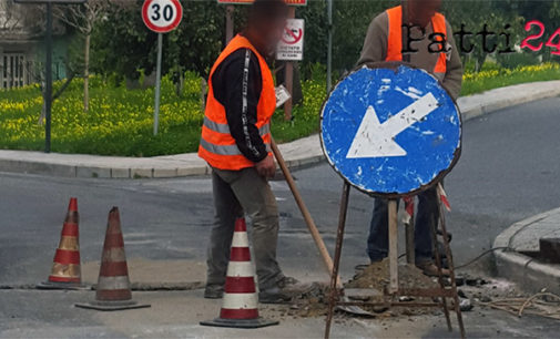 PATTI – Doppio senso di marcia in via padre Pio, iniziano i lavori