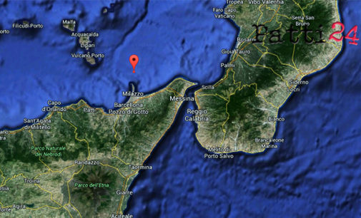 MILAZZO – Stanotte alle 02:21:25 lieve sisma di magnitudo 2.5 con epicentro in mare a 12 km da Milazzo