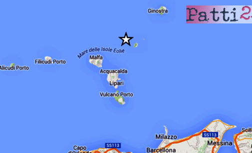 ISOLE EOLIE – Lieve sisma di magnitudo ML 3.0 con epicentro in mare a 14 km da Santa Marina Salina