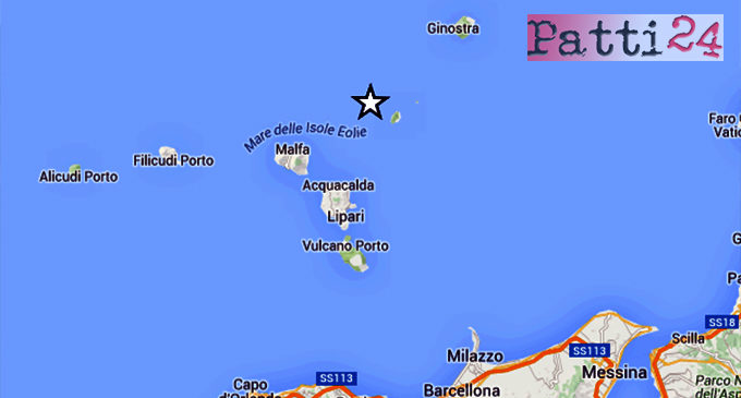 ISOLE EOLIE – Lieve sisma di magnitudo ML 3.0 con epicentro in mare a 14 km da Santa Marina Salina