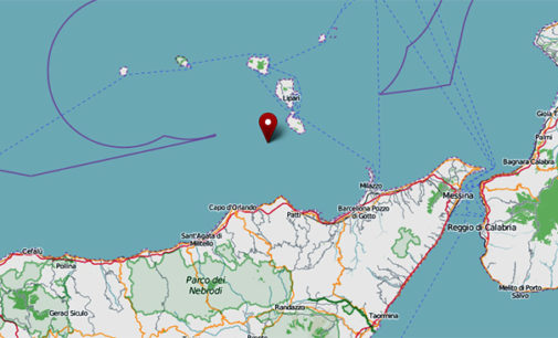 EOLIE – Stamani lieve sisma di magnitudo 2.4 con epicentro in mare a 16 km da Lipari