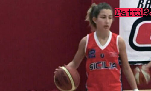PATTI – Sara Sciammetta dell’Alma Basket a disposizione della nazionale under 14 e 15  femminile