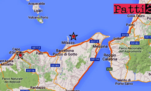 MILAZZO – Due lievi eventi sismici in provincia. Uno di ML 2.8 a 5 km da Milazzo, l’altro di ML 2.1 a 2 km da Castell’Umberto