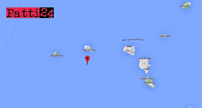 EOLIE – Stamani lieve sisma di magnitudo ML 2.9 con epicentro in mare a pochi km da Filicudi e 60 da Lipari