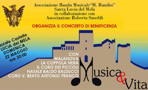 SANTA LUCIA DEL MELA – Questa sera ”Musica e vita”. Concerto di solidarietà per l’unicef