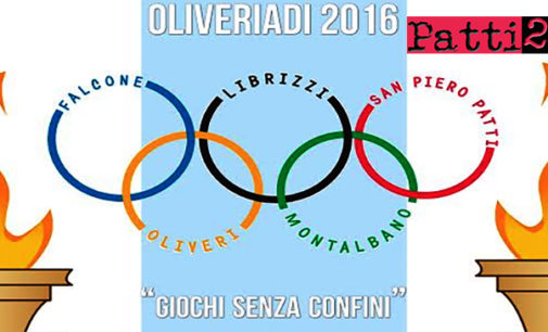 OLIVERI – ”Oliveriadi 2016- Giochi senza confini”. In gara Falcone, Librizzi, San Piero Patti, Montalbano Elicona e Oliveri