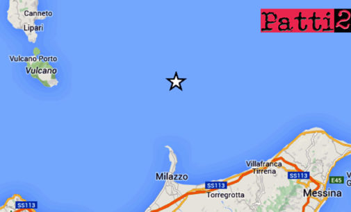 MILAZZO – Lieve sisma di magnitudo ML 2.4 con epicentro in mare a 16 km da Milazzo