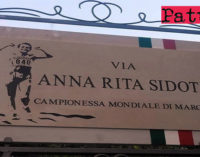 GIOIOSA MAREA – ”Via Anna Rita Sidoti” campionessa mondiale di marcia. Intitolato il lungomare di San Giorgio