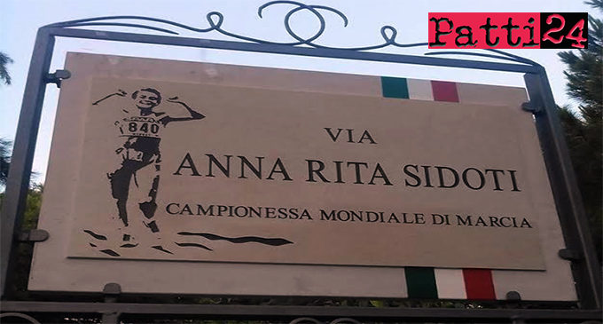 GIOIOSA MAREA – ”Via Anna Rita Sidoti” campionessa mondiale di marcia. Intitolato il lungomare di San Giorgio