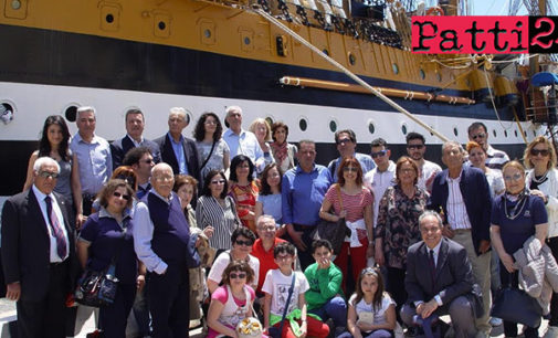 PATTI – L’ U.N.U.C.I e l’ A.N.C. sezioni di Patti hanno visitato la nave ”Amerigo Vespucci”