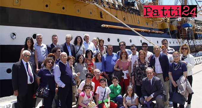 PATTI – L’ U.N.U.C.I e l’ A.N.C. sezioni di Patti hanno visitato la nave ”Amerigo Vespucci”