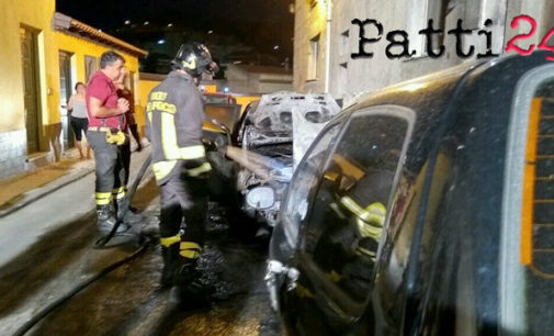 PATTI – Ancora autoveicoli in fiamme nel quartiere San Michele.