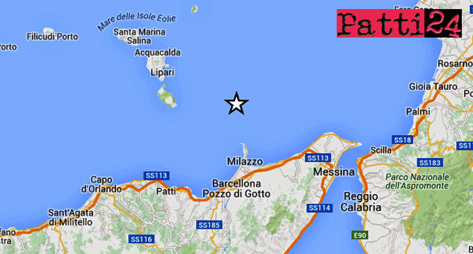 MILAZZO – Lieve sisma di magnitudo 3.3 questa mattina alle 06:45:51 a 14 km da Milazzo