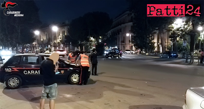 MESSINA – Carabinieri. 12 denunce, due segnalazioni per droga, 10 patenti ritirate