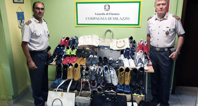 MILAZZO – Falsificazione delle griffe di moda. Merce sequestrata, avrebbe fruttato circa 800.000 euro