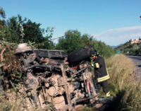 A20 –  Auto perde ruota e si cappotta vicino lo svincolo di Falcone. Probabilmente a causa della perdita di una ruota