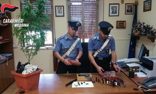 SANT’AGATA DI MILITELLO – 27enne arrestato per detenzione di arma clandestina, ricettazione e droga
