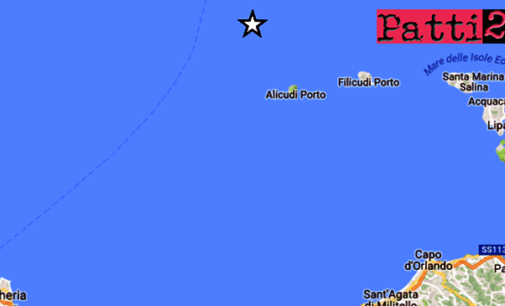 EOLIE – Lieve sisma di magnitudo 2.3 questa mattina alle Eolie ad una profondità di appena 27 km