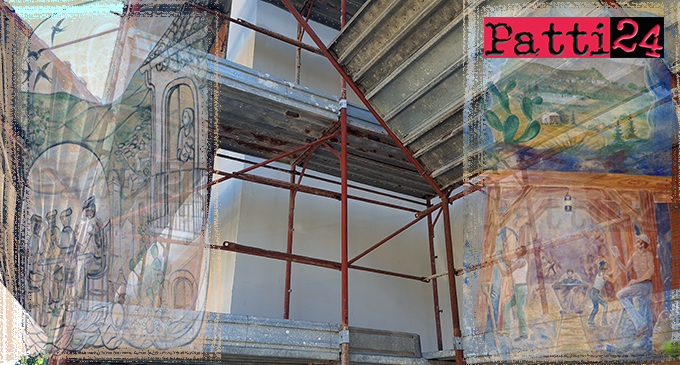 SAN PIERO PATTI – I murales dell’Istituto Comprensivo scompaiono dopo 30 anni