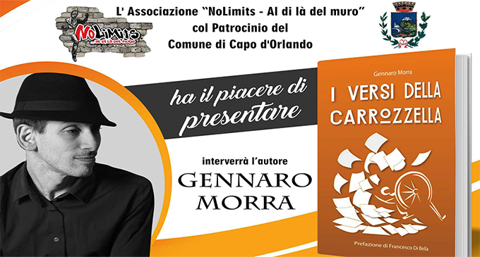 CAPO D’ORLANDO – Gennaro Morra presenta il libro di poesie “I versi della carrozella”