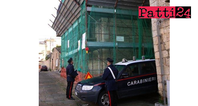 PATTI – Ispezionati due cantieri edili a Patti e ad Ucria. 17 denunciati, 400 mila euro di sanzioni elevate