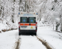 RACCUJA – Neve. Durante la notte equipaggio del 118 rimane bloccato in ambulanza per 3 ore