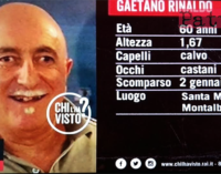 MONTALBANO ELICONA – Scomparsa di Gaetano Rinaldo. Se ne occupa anche ”Chi l’ha visto” di Rai3