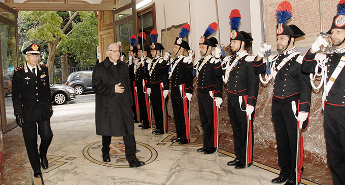 MESSINA – L’arcivescovo Mons. Giovanni Accolla in visita al Comando Interregionale Carabinieri ”Culqualber”
