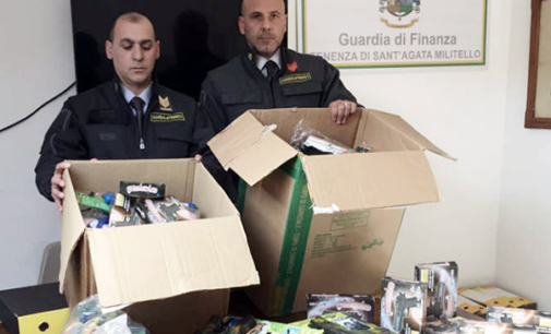 SANT’AGATA MILITELLO – Sequestro di 10.000 articoli con il contrassegno ”CE” falso. Denunciato titolare di attività commerciale