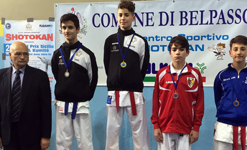 GRAND PRIX KARATE REGIONALE – Ottimi risultati per la ”SKASCOT” di Acquedolci, Tortorici e Patti. Oro a Federico Mosca