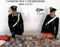 MILAZZO – In buste di cellophane 490 grammi di marijuana, arrestato un 56enne originario di Barcellona P.G.