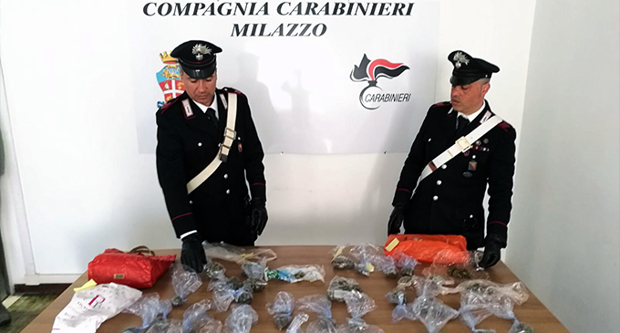 MILAZZO – In buste di cellophane 490 grammi di marijuana, arrestato un 56enne originario di Barcellona P.G.