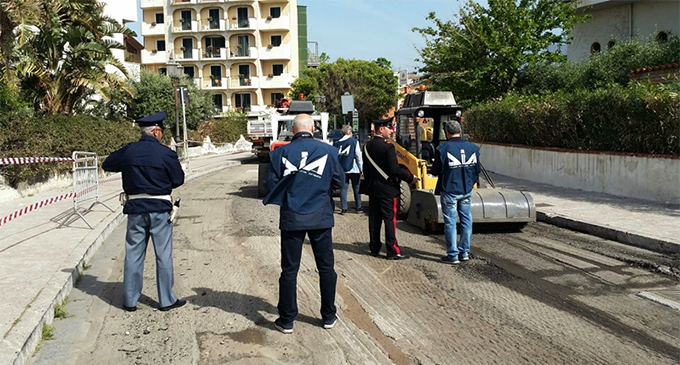 GIARDINI NAXOS – G7 a Taormina. Ispezioni antimafia  del locale “Gruppo Interforze” presso un cantiere
